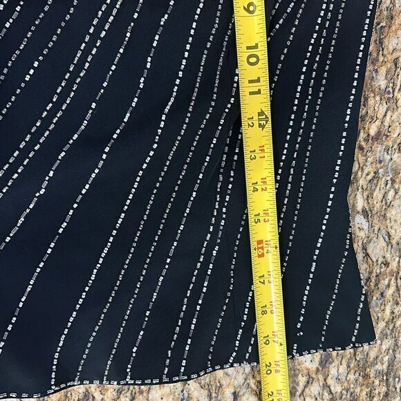 Zola Evening Vintage Black Beaded Sleeveless Top Size 6 - Picture 7 of 8